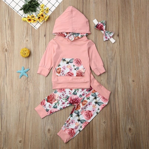 Pudcoco Autumn Toddler kids Newborn Baby Girl