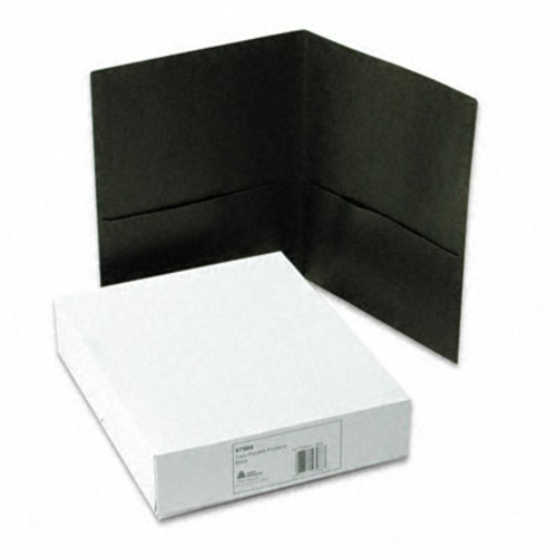 Avery 47988 Two-Pocket Embossed Paper Portfolio  30-Sheet Capacity  Bl