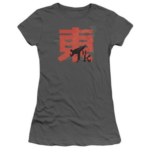 Hai Karate-Hk Kick Short Sleeve Junior Sheer Tee, Charcoal - XL