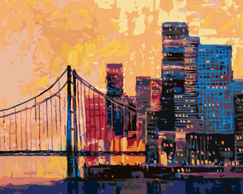 Paint by Numbers - A VIEW OF A PART OF SAN FRANCISCO