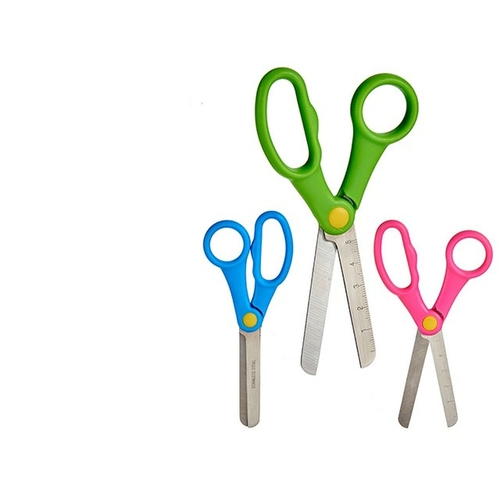 Scissors Children's Blue Pink Metal Green 1 x 19,5 x 7,5 cm