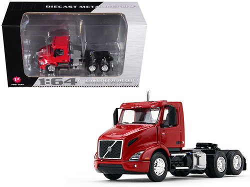 Volvo VNR 300 Day Cab Sun Red 1/64 Diecast Model by First Gear