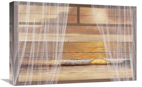 Global Gallery GCS-393991-1624-142 16 x 24 in. View of the Sunset Art 