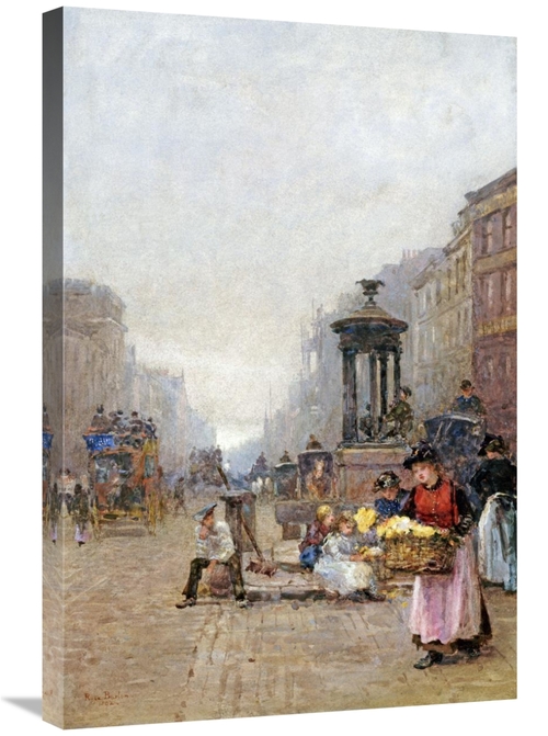 Global Gallery GCS-267674-30-142 30 in. Flower Girls in the Strand Art