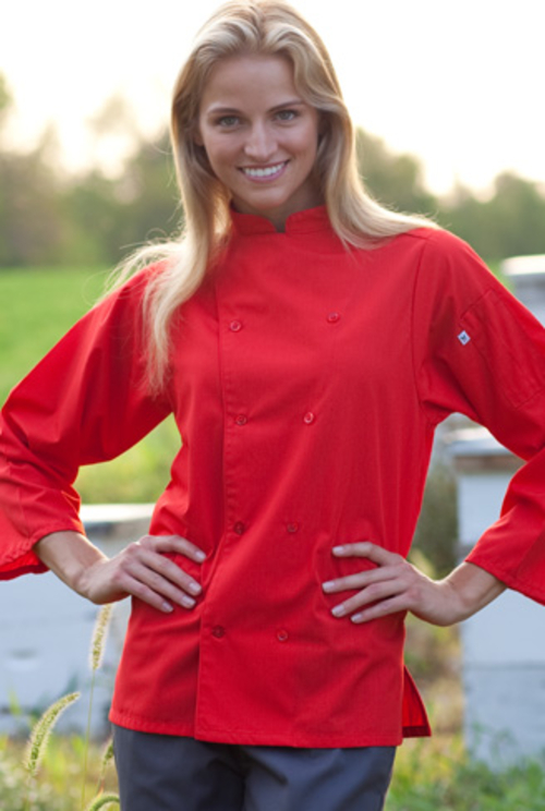 Vtex 0975-0108 Epic 3 By 4 Sleeve Chef Shirt- Black- 4X Large