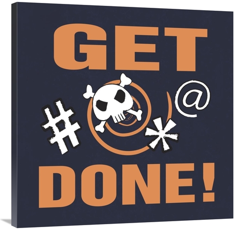 Global Gallery GCS-382221-3636-142 36 x 36 in. Grawlix - Get it Done A