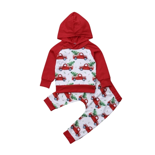 Newborn Toddler Baby Boy Girl Xmas Hooded