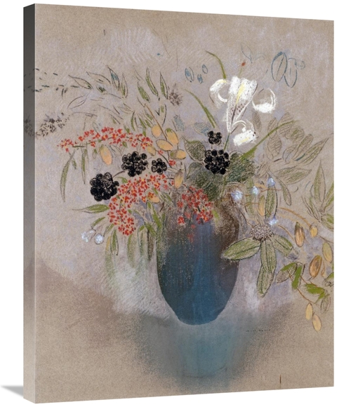 Global Gallery GCS-267077-30-142 30 in. Flowers in a Vase - Fleurs Dan