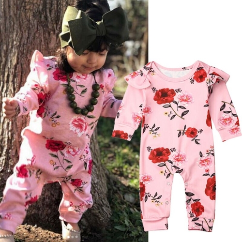 Pudcoco Autumn Newborn kids Baby Girls Floral