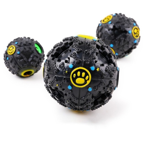 7.5cm Funny Pet Food Dispenser Toy Ball Dog Cat