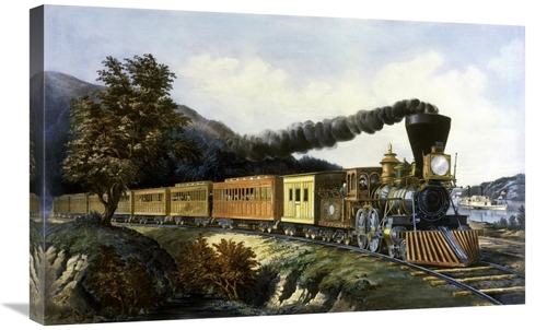 Global Gallery GCS-277160-30-142 30 in. American Express Train Art Pri