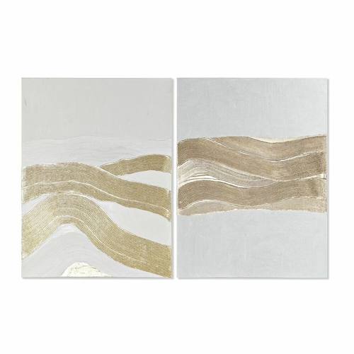 Painting DKD Home Decor Abstract 76 x 2,5 x 101,6 cm (2 Units)