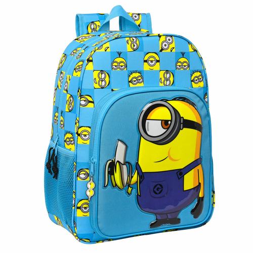 School Bag Minions Minionstatic Blue (33 x 42 x 14 cm)