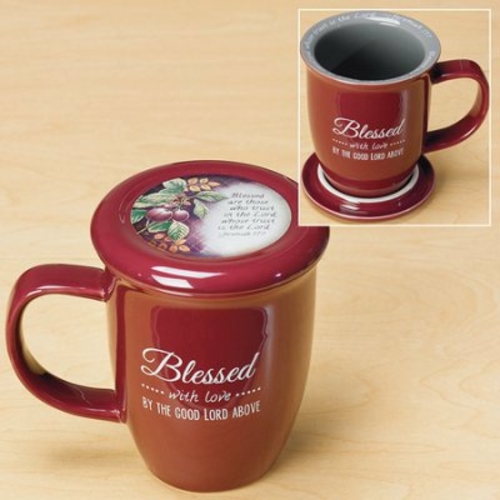 Main Cathedral Art-DBA Abbey Gift 96817 Mug-Grace Outpoured-Blessed-Marsala image