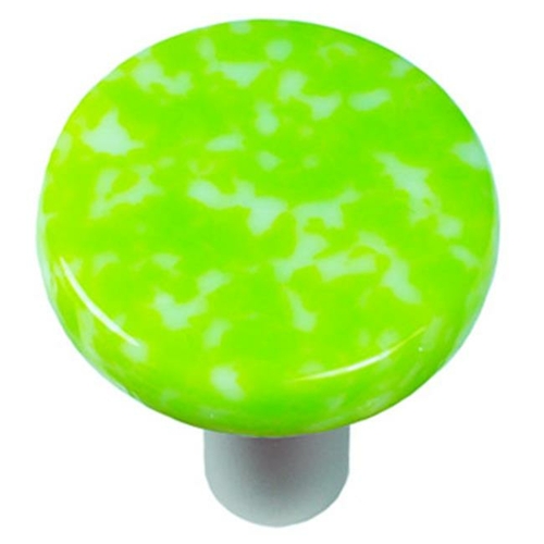 Hot Knobs HK8052-KRA Granite Spring Green & White Round Glass Cabinet 