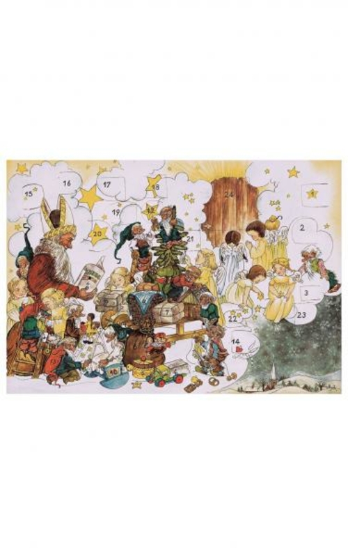 Alexander Taron 10430 Korsch Advent - Santa with Gnomes & Angels Worki