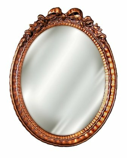 Hickory Manor 5110BAR Oval Bow Baroque Decorative Mirror