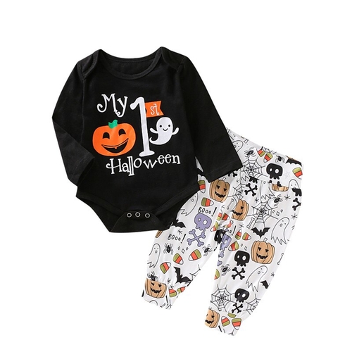 Infant Baby Boy Girl Halloween 2Pcs Outfits