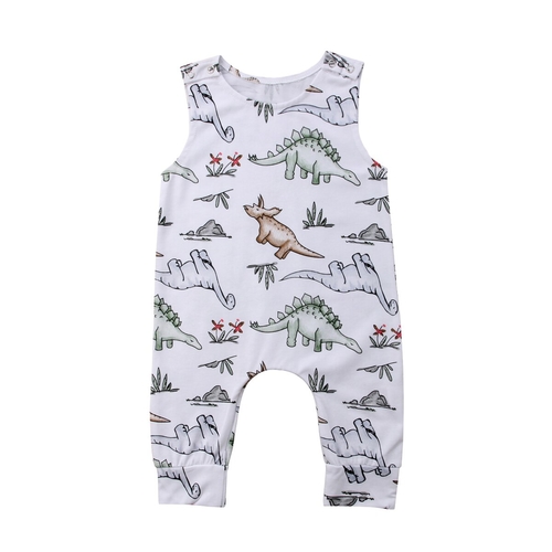 Newborn Baby Boy Girl Romper Dinosaur Summer