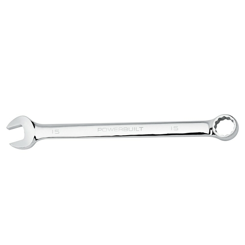 Powerbuilt 15mm Long Handle Metric Combination Wrench - 640450