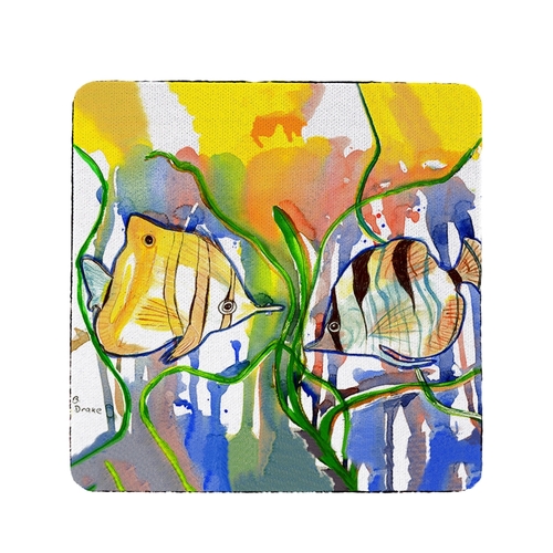 Betsy Drake CT305 Angel Fish Coaster - Set of 4