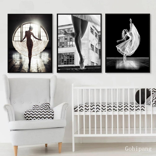 Beautiful Modern Girl Art Paintings Ballet Dance