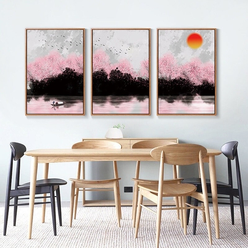 Abstract Watercolor Landscape Nordic Canvas Art