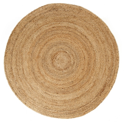 Anji Mountain AMB0328-040R 4 by  4 Round Kerala Natural Jute Rug