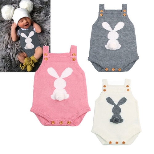 Cute Bunny Toddler Kids Baby Girl Boy Knitting