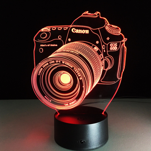 New 1PCS Novelty 3D Acrylic Entertainment Camera