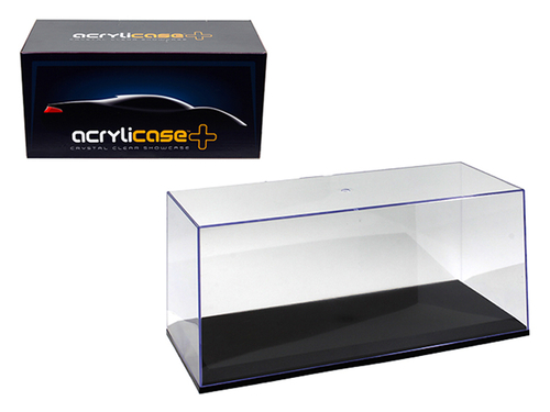Collectible Display Show Case with Black Base for 1/24 1/18 Scale