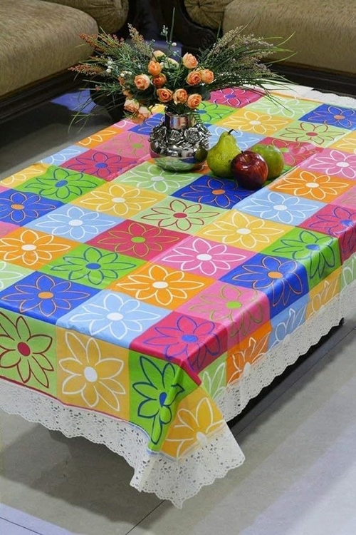 Thick Rectangular Rectangular Center Table Cover for2-4 Seaters