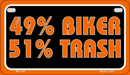 Smart Blonde MP-1242 7 x 4 in. 49 Percent Biker 51 Percent Trash Novel