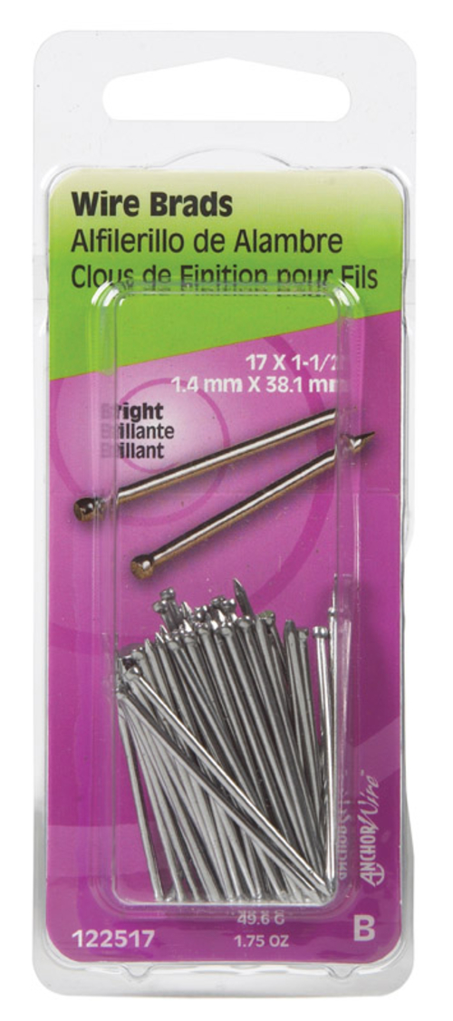 Hillman 5330469 1.5 in. Bright Steel Brad Nails