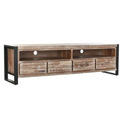 TV furniture DKD Home Decor Metal Acacia (200 x 55 x 40 cm)