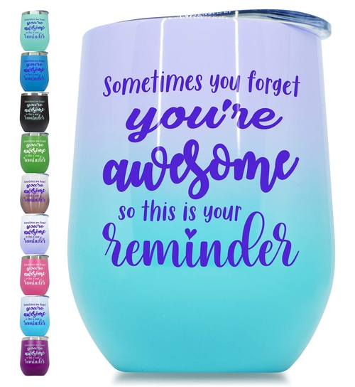 You‚Äôre Awesome Wine Tumbler with Sayings For Women Thank You