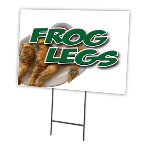SignMission C-1216-DS-Frog Legs 12 x 16 in. Frog Legs Yard Sign & Stak