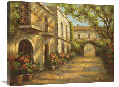 Global Gallery GCS-128532-2228-142 22 x 28 in. Arched Passageway Art P