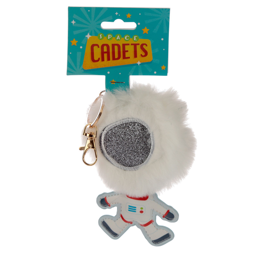 Fun Collectable Pom Pom Keyring - Space Cadet Astronaut