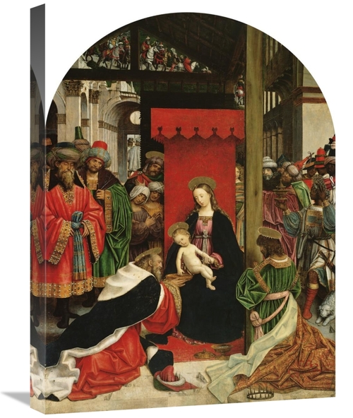 18 x 24 in. Adoration of the Magi Art Print - Defendente Ferrari