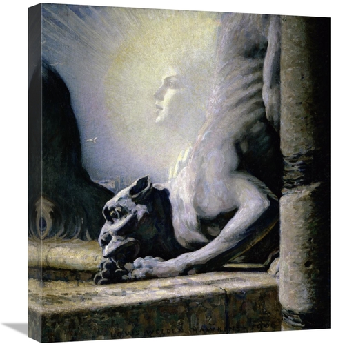 Global Gallery GCS-277863-22-142 22 in. The Sphinx & the Chimera Art P