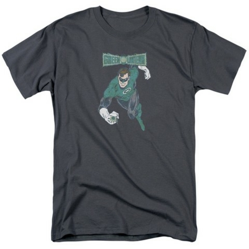 Trevco Dco-Desaturated Green Lantern - Short Sleeve Adult 18-1 Tee - C