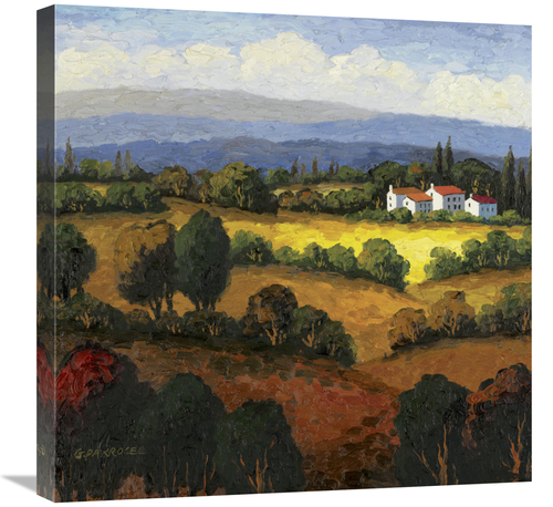 Global Gallery GCS-128588-2424-142 24 x 24 in. Golden Hills II Art Pri