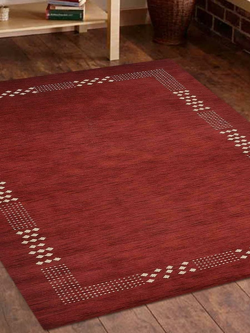 6 x 9 ft. Hand Knotted Gabbeh Wool Contemporary Rectangle Area Rug&#44