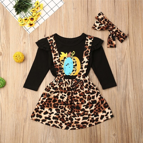 Pudcoco Autumn Halloween Dress Toddler Kids Baby