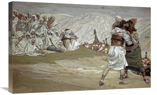 Global Gallery GCS-280423-30-142 30 in. Meeting of Esau & Jacob Art Pr