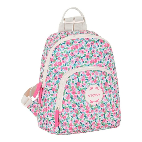 Casual Backpack Vicky Martín Berrocal Rosebloom Multicolour (25 x 30 x