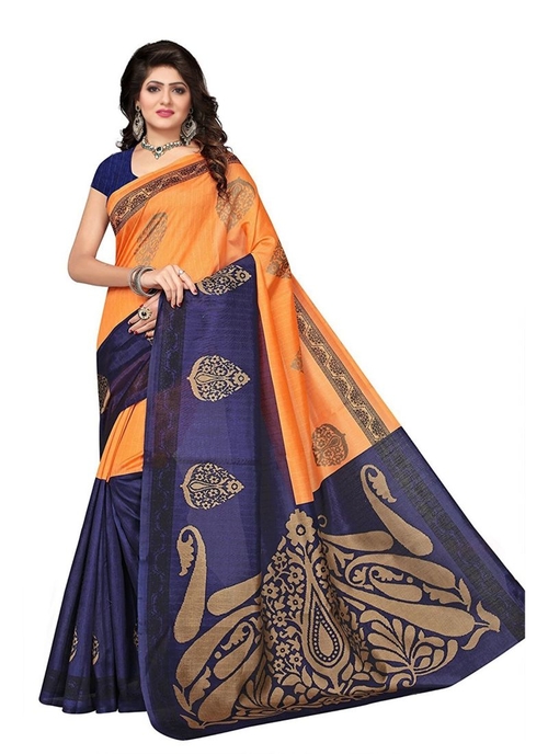 Generic Women's Silk Saree(Multi, 5.5-6mtrs)