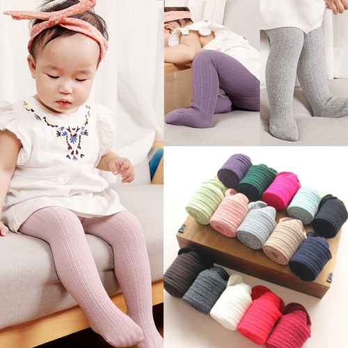 Warm Winter Solid Baby Kids Girls Cotton