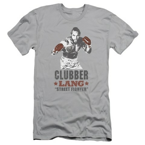 Trevco Mgm-Rocky-Clubber Short Sleeve Adult 30-1 Tee, Silver - Sma